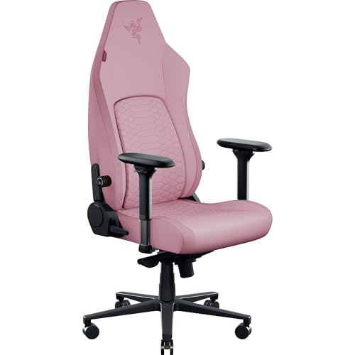 Razer Iskur V2 NewGen - Ergonomic Gaming Chair with Breathable Gen-2 EPU Leather with CoolTouch Technology - HyperFlex Lumbar Support - Ultra-Wide Shoulder Arches and Seat Base | Quartz