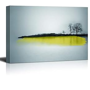 Canvas Wall Art Black and White Scenery Pictures Home Wall Decorations for Bedroom Living Room Paintings Canvas Prints Framed - 12x18 inches