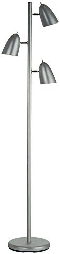 Catherine 64 in. Satin Chrome Floor Lamp