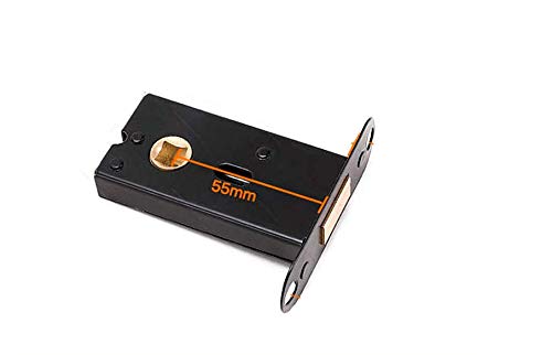 TOOLSTAR Door Latches, Stainless Steel Tubular Mortice Latches Invisible Backset Bathroom and Indicator Latch for Lever Handle Without Screws — image 1