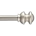 Kenney Kendall Standard Decorative Window Curtain Rod, 28-48", Brushed Nickel primary