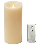 Luminara Remote Include Flameless Candle: Vanilla Scented Moving Flame Candle with Timer (3.5