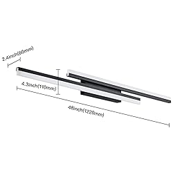 PRESDE 48inch Dimmable Bathroom Vanity Light