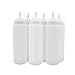 Hawkie Business 24 oz Plastic Squeeze Squirt Condiment Bottles 6pack with Twist On Cap Lids – Ideal for Condiments, Oil, Icing,Liquids Paints and Crafts, – Set of 6