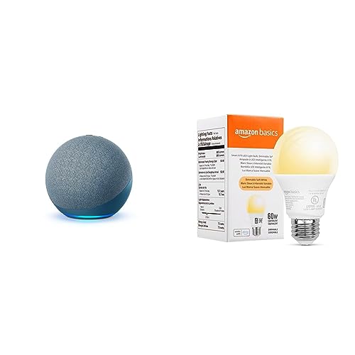 Echo (4th Gen) Twilight Blue with Amazon Basics Smart White Bulb Pricepulse