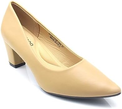 SD Felano Women's Formal Shoes | Closed Toe, Casual Slip-On Kitten Heels for Girls & Ladies | Lightweight Women's Fashion Shoes for Party Bride Wedding Dress Shoes, Brown price in UAE | SD Felano Women's Formal Shoes | Closed Toe, Casual Slip-On Kitten Heels for Girls & Ladies | Lightweight Women's Fashion Shoes for Party Bride Wedding Dress Shoes, Brown price in UAE |