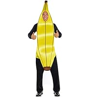 SP Funworld Banana Costume for Adult Halloween Lightweight Fun Costumes, Yellow, Medium