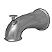 DANCO Decorative Bathtub Faucet Spout with Pull Up Diverter | 6 Inch Length | Brushed Nickel Finish (10316)