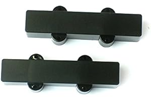 MLAVAL GUITAR PARTS 1 pair of bass Guitar Pickup cover for 5 String Bridge and Neck,Black