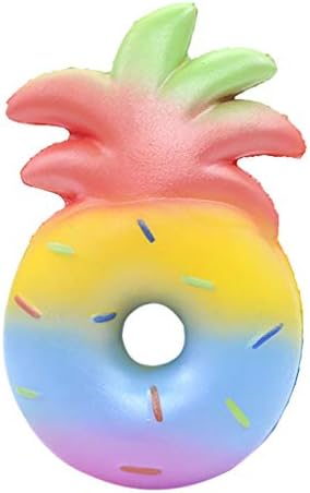 Luoluoluo Squeeze Squishies Toys Toy Slow Rebound Simulation of Colored Pineapple Donuts Stress Reliever Relief Decompression Squishy Party Gift Decoration Collection Venting Fruits Fruit