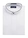Neil Allyn Men's Dress Shirt Banded Collar with Black Piping
