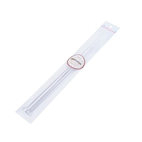 GFDesign Drinking Straw Cleaning Brushes Set Pipe Tube Cleaner Nylon Bristles Stainless Steel Handle 8" 10" 12" Extra Long 10mm 12mm Extra Wide Diameter - Set of 4 - Thumbnail 5