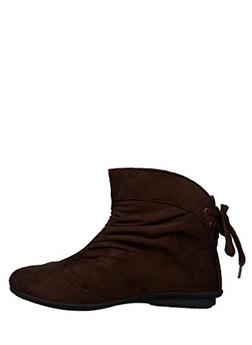 bruno manetti women brown suede leather boots