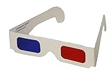 Doctor WHO 10th Doctor 3D Glasses - Red Blue Cardboard - Cosplay - each folded in reusable clear sleeve