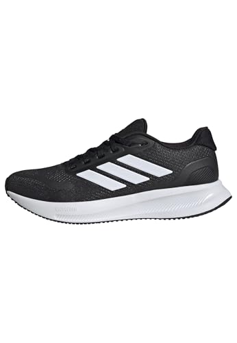 Donna Runfalcon 5 Wide Running Shoes, Core Black/Cloud White/Core Black, 39 1/3 EU