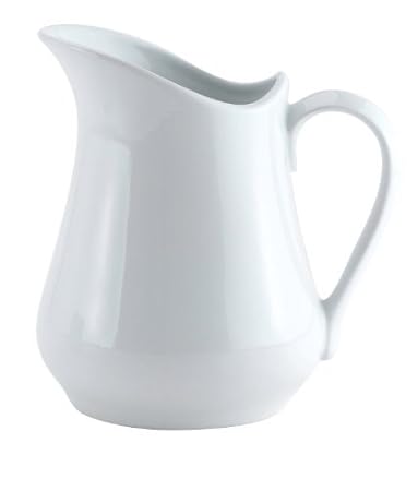 Amazon.com: 4 ounce jarra de leche jarra de porcelana blanca ...