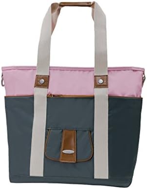 Vilah Bloom Harbor Side Tote Diaper Bag, Pink Elephant