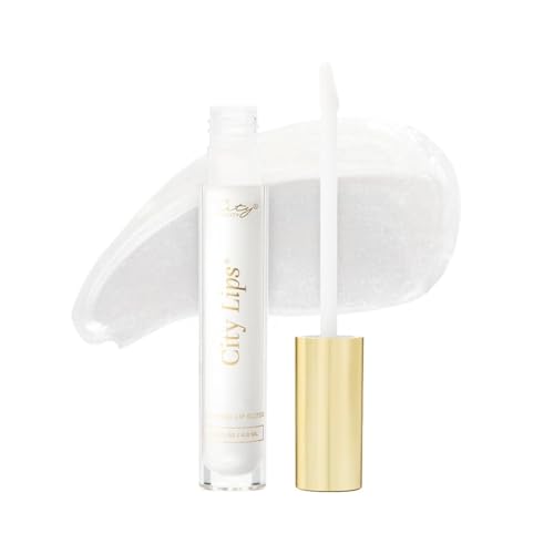 City Beauty City Lips Clear - Plumping Lip Gloss - Hydrate & Volumize - High Shine Lip Plumper - Hyaluronic Acid & Peptides Visibly Smooth Lip Wrinkles - Cruelty-Free