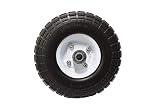 Professional EZ Travel Collection, Heavy Load Flat Free Extra Wide Wagon Dolly Cart Tire (10" / 5/8" Center Hold Shaft)