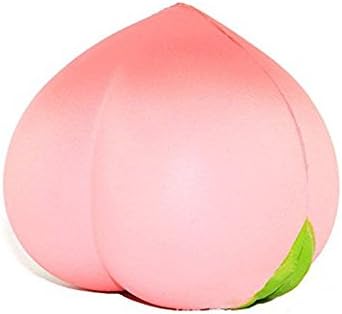 Squishies Jumbo Slow Rising Toy Charms Stress Relief Toys Party Supplies Cell Phone Pendant Strap Gift (Peach)