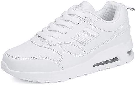 Women's Casual Shoes,Leather Spring/Fall Comfort Sneakers Slip-Ons Wearable Student Running Shoes Ladies Thick Bottom Heighten Single Shoes Walking Shoes