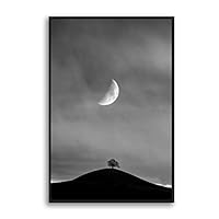 Framed Canvas Wall Art Wine Glass Canvas Prints Home Artwork Decoration for Living Room,Bedroom - 16x24 inches