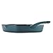 Ayesha Curry Cast Iron Square Griddle Pan/Grill with Pouring Spouts, Small, Twilight Teal