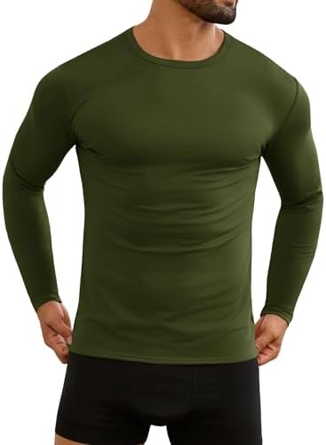 Amazon.com: 9M Mens Ultra Soft Thermal Shirt - Compression