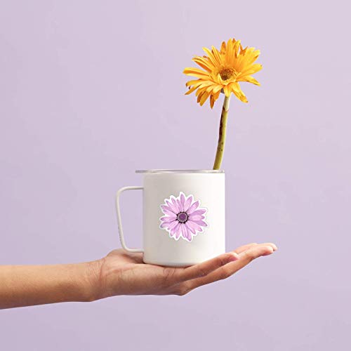 50 Pcs Flower Stickers Cute Waterproof Aesthetic Stickers for Hydroflasks, Adults, Teens, Students