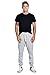 PROGO USA Men's Joggers Sweatpants Basic Fleece Marled Jogger Pant Elastic Waist (Small, Heather Grey (Slanted Pocket))
