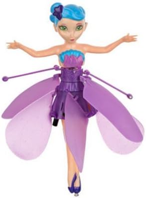 DouMi Flying Fairy Doll Hand Infrared Induction Control Dolls Child Fly Toy Gift (purple)