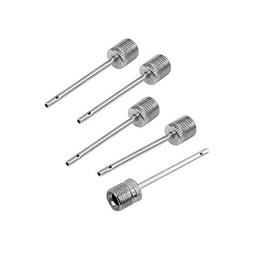 Xeminor 5Pcs American Inflatable Needle Stainless Steel Ball Needle Gas Needle Suitable for Football Basketball ect