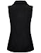SeSe Code Women's Casual Zip Up Front Lightweight Fleece Vest with Pockets