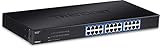 TRENDnet 24-Port Unmanaged Gigabit 10/100/1000 Mbps GREENnet Metal Housing Switch, 48 Gbps Switching Fabric, Fanless, Rack Mountable, Lifetime Protection, TEG-S24G