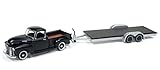 Johnny Lightning JLSP021 1:64 1950 Chevrolet Truck with Flatbed Trailer, Die Cast Vehcile