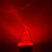 JandCase Red LED Light Bulb, C7 LED Bulb, 2 watt, E12 Candelabra Base,Transparent Night Light,Tiny Bulbs for Holiday Decoration, Christmas Strings, Salt Lamp, Porch, 4 Pack