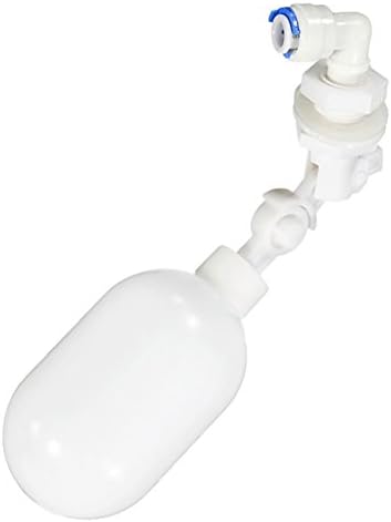 Zeroyoyo Fish Tank Aquarium Water Accessory Plastic Float Ball Valve Filter, Fit 1/4'' Tube (White)