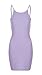 Youngkim Women Cute Backless Spaghetti Strap High Neck Mini Bodycon Dress