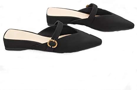 New V-Mouth Pointed Strap with Muller Slippers CK1-80390307V Flat-Bottomed Shoes Female Small C K Women's Shoes