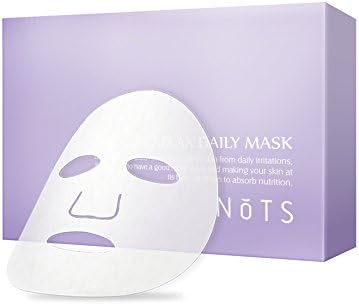NOTS Lavender Relax Daily Mask (5pcs/box) - Lavender & Witch Hazel Leaf Extract, Relaxing, Smoothing, Hydrating, Sleeping mask