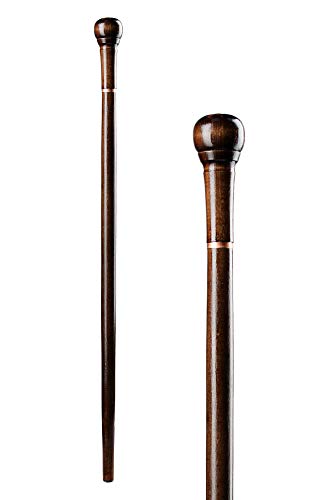 Natural Wood Walking Stick -36'' Inch - Handcrafted Walking Cane for Men or Women - Solid Hand Carved Wood Hiking Sticks, Elegant