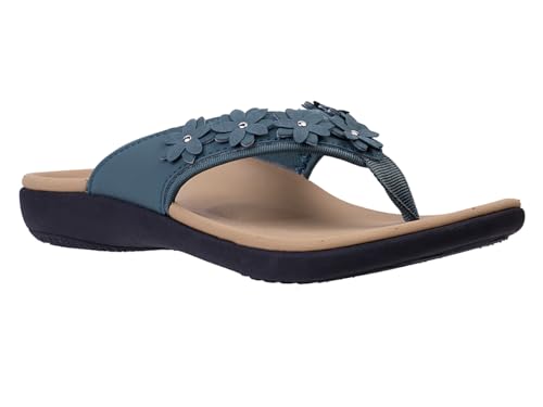 Spenco Women’s Casual Flip-Flop, Mallard Green, 11 Wide