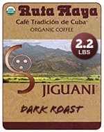 Ruta Maya Jiguaní Dark Roast Whole Bean Coffee 2.2 lb. Bag USDA Organic (Jiguani Dark Roast)