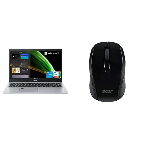 Aspire 5 A515-56-53S3 Laptop- | 15.6' FHD IPS| Core i5-1135G7 | Iris Xe Graphics | 8GB DDR4 | 256GB SSD | Windows 11 Acer Black M501 Wireless
