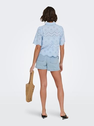 Only Shorts Onlmadeline Button HW Pantalones Cortos Gua para Mujer