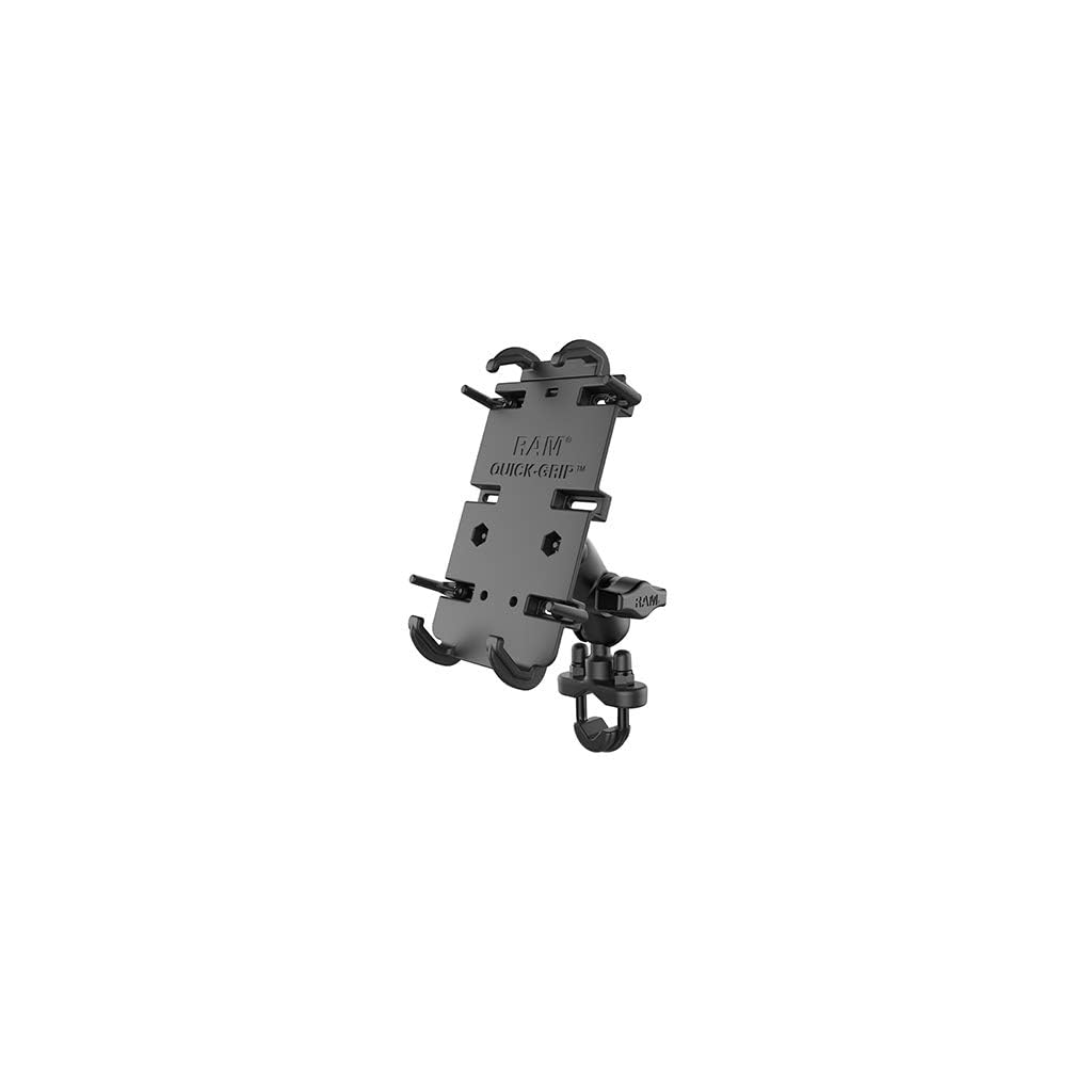 RAM MOUNTS QuickGrip Large Phone Mount with Handlebar UBolt Base RAM