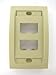 Panduit CFPE4EIY 1-Gang 4-Port Faceplate, Electric Ivory