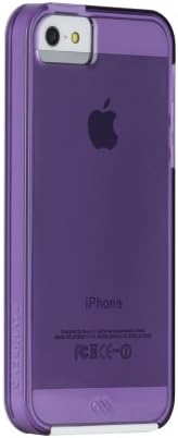 iPhone 5/5s Naked Tough Color Cases Violet/White Bumper