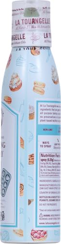 LA TOURANGELLE, ALL PURPOSE BAKING SPRAY, GLUTEN-FREE, NON-STICK, CHEMICAL FREE AND PROPELLANT FREE, EXPELLER-PRESSED COOKING SPRAY OIL, 5 FL OZ