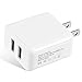 EverDigi Dual Port USB Wall Charger, 15W 3A Portable Power Adapter High Speed Travel Charging Station Charging for iPhone, iPad, Samsung, LG, Nexus, Tablets and More (white)